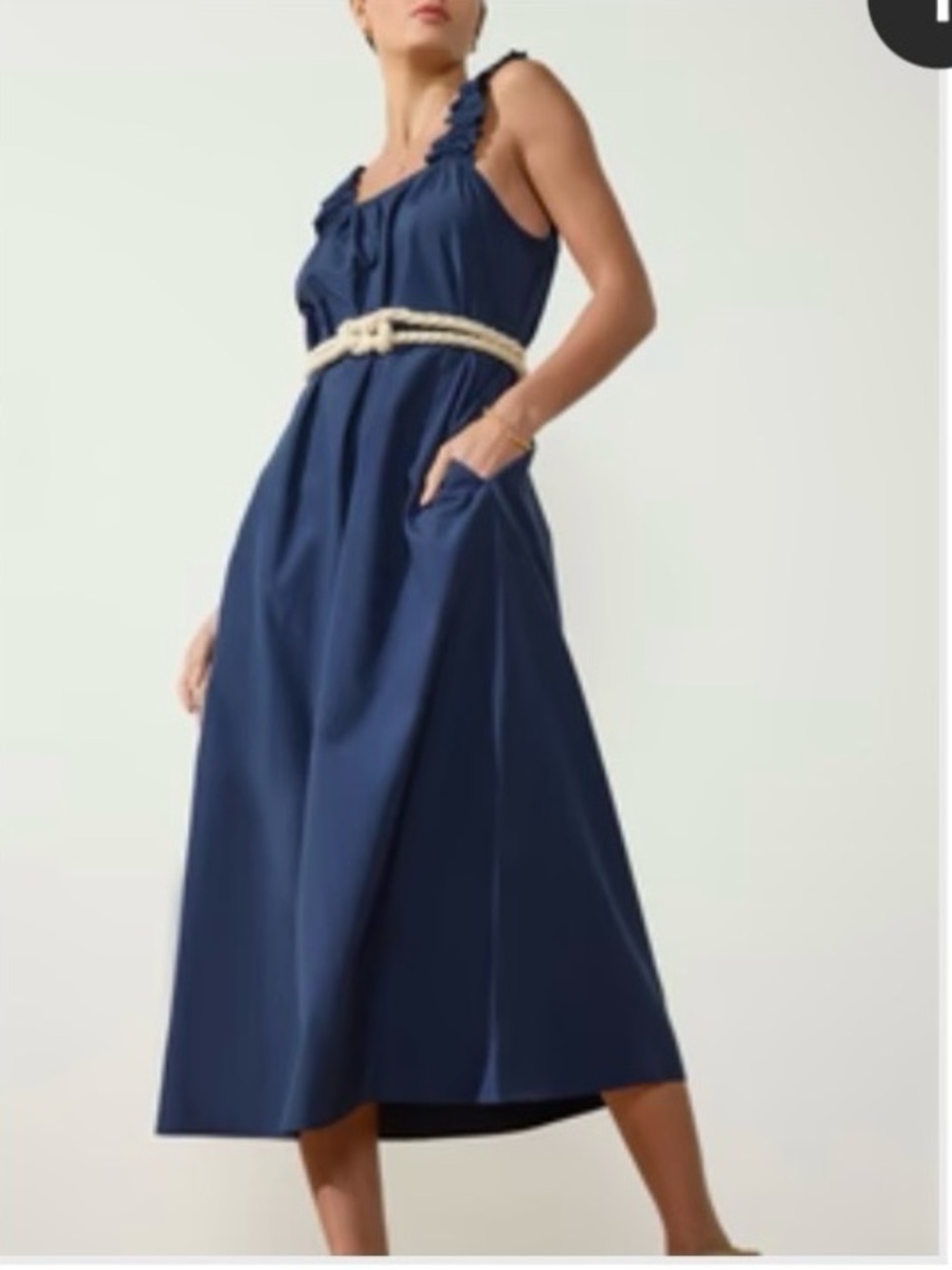 Brochu Walker Serena Belted Dress - Navy